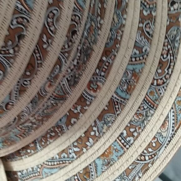 Magid Hats Tan and Brown w/ Paisley Print - Picture 3 of 12